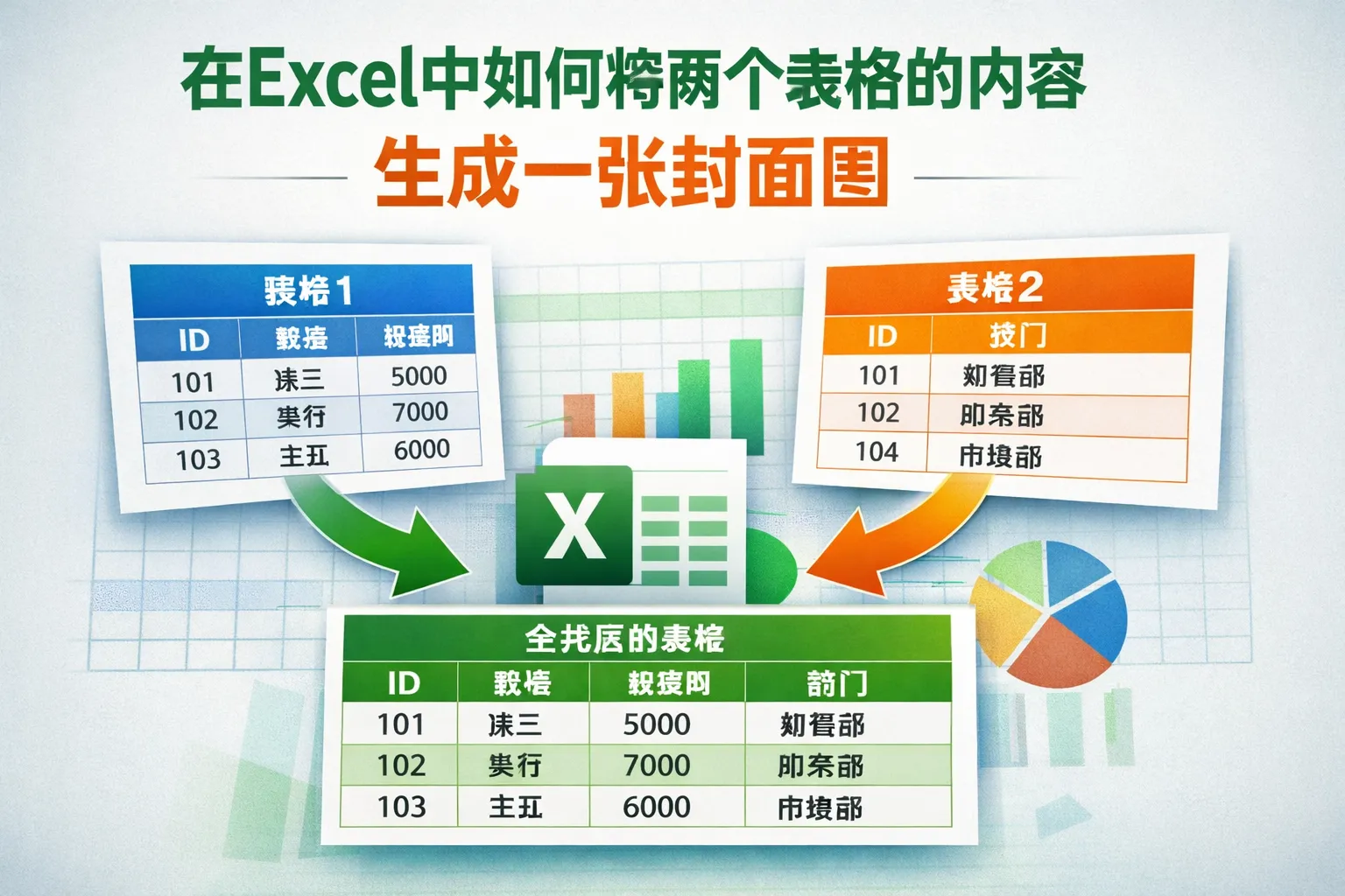 在excel中如何将两个表格的内容