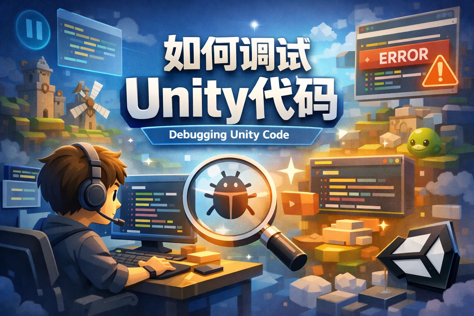 如何调试unity代码
