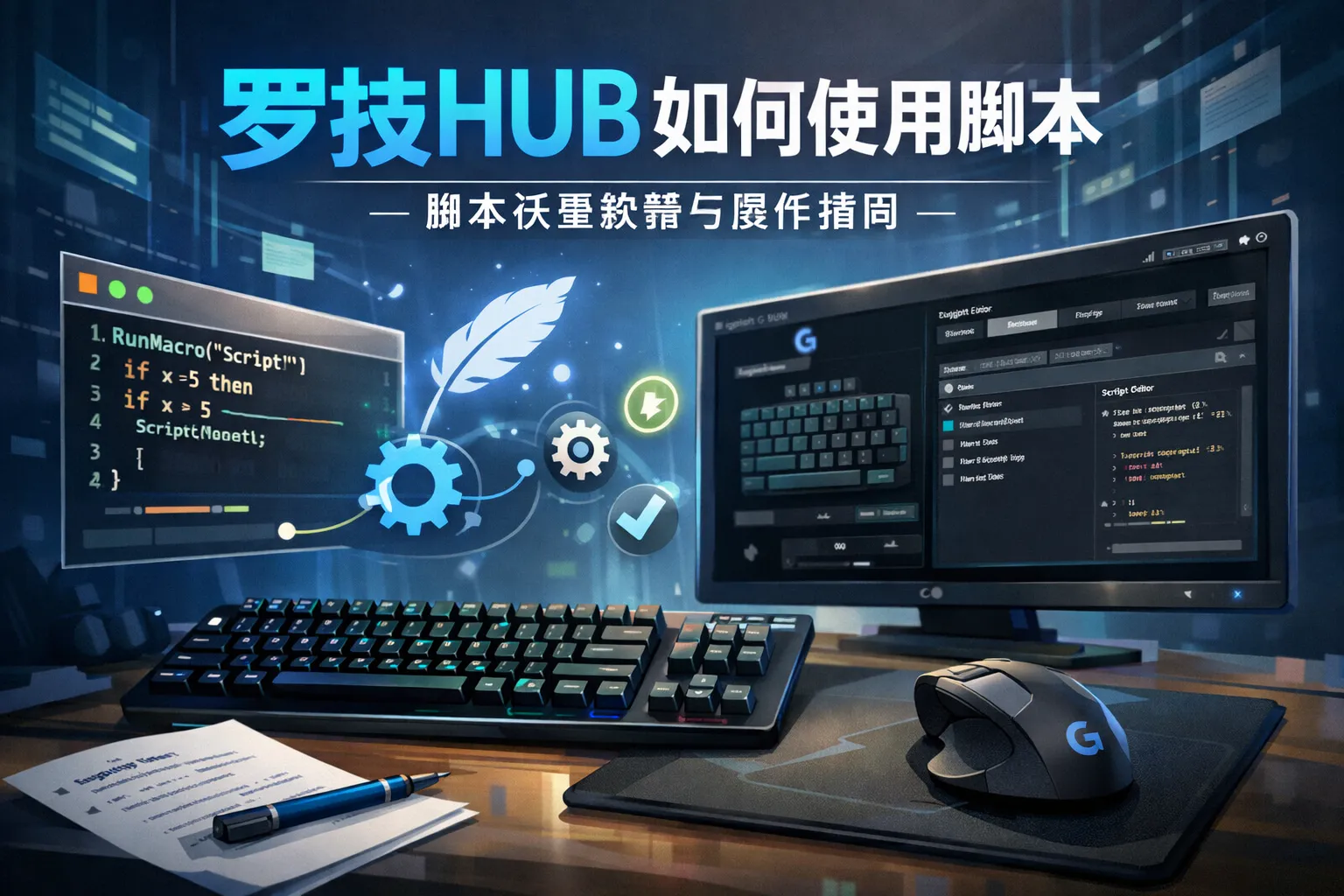 罗技hub如何使用脚本