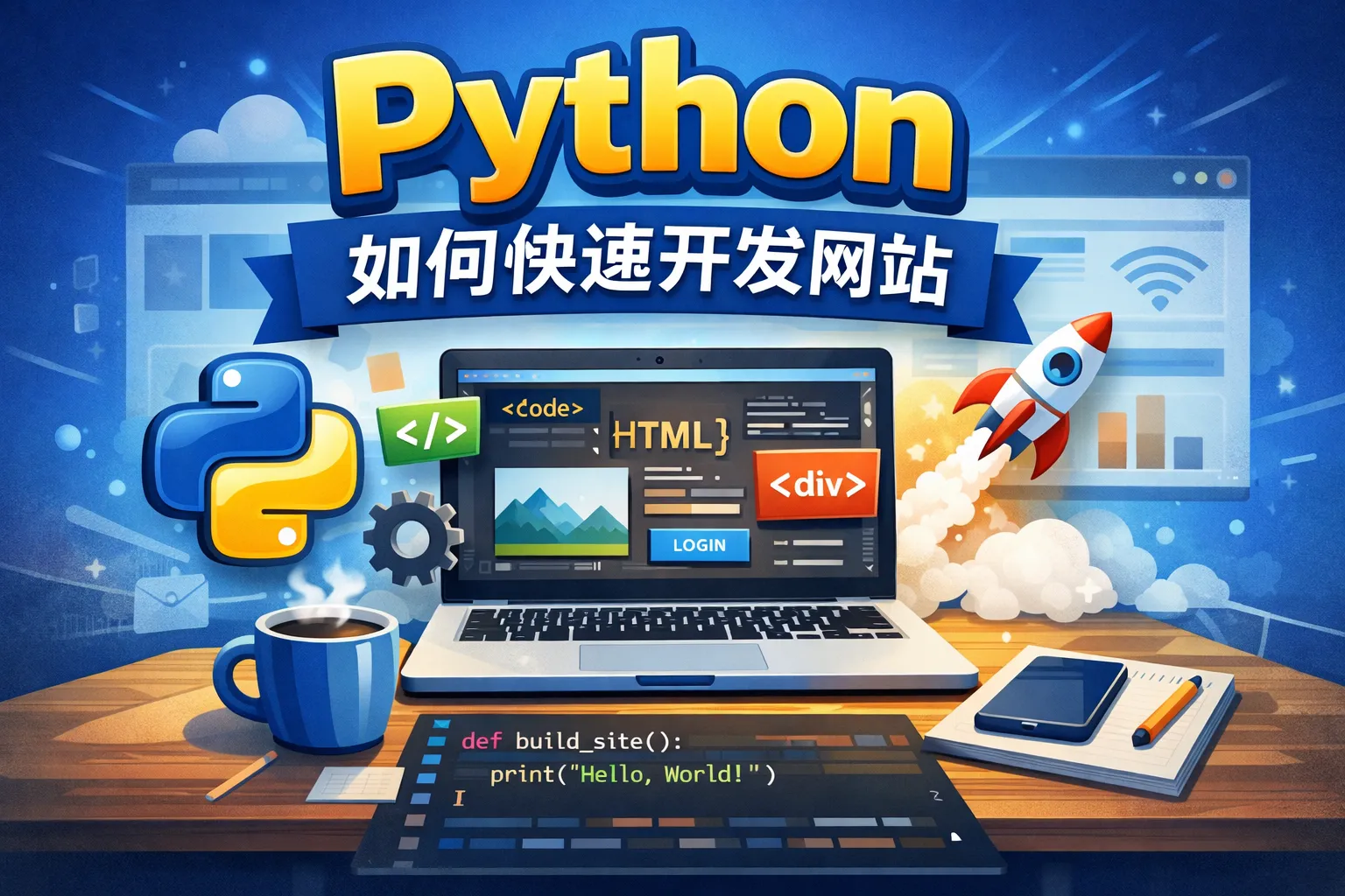 python如何快速开发网站