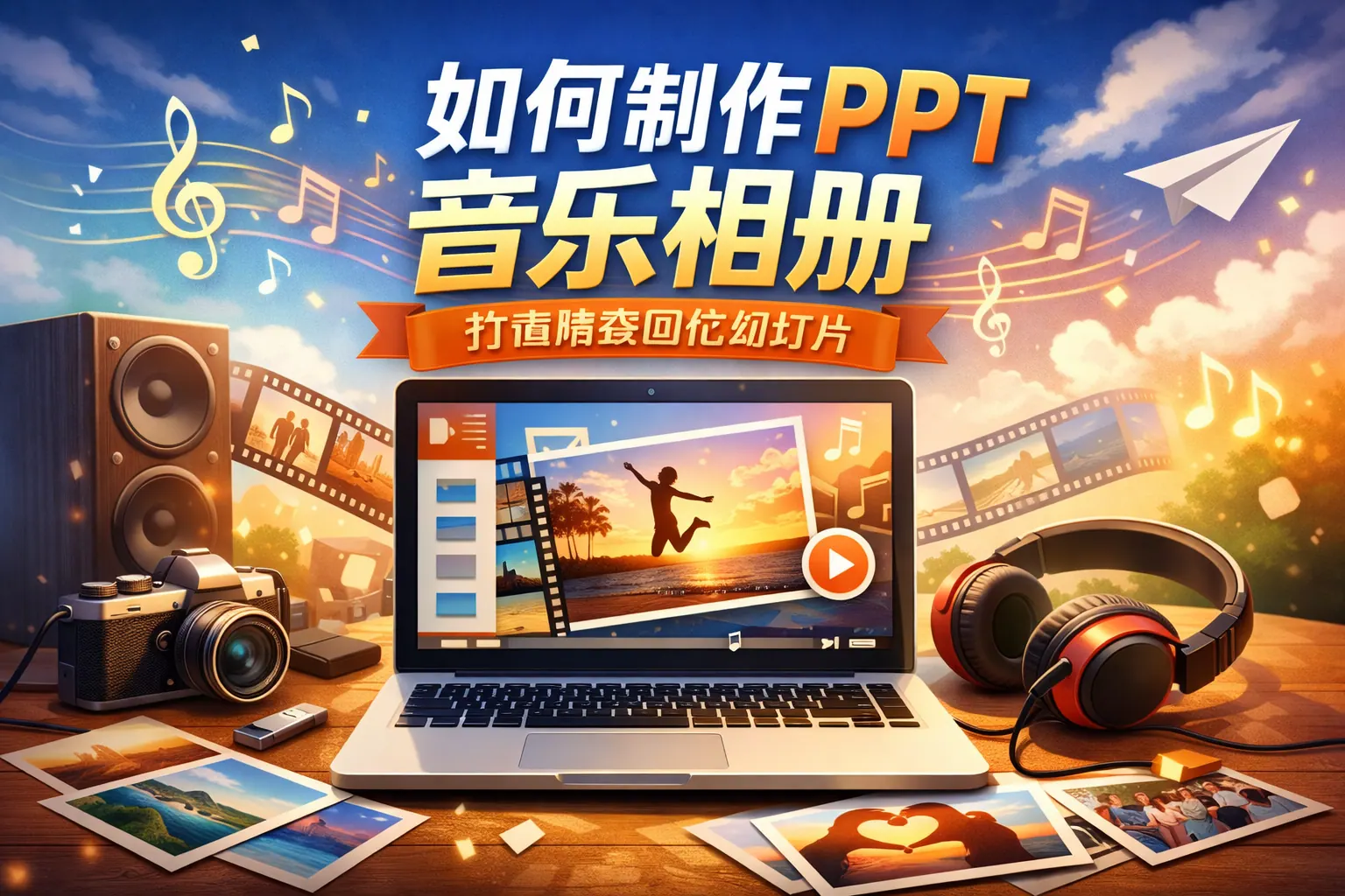 如何制作ppt音乐相册