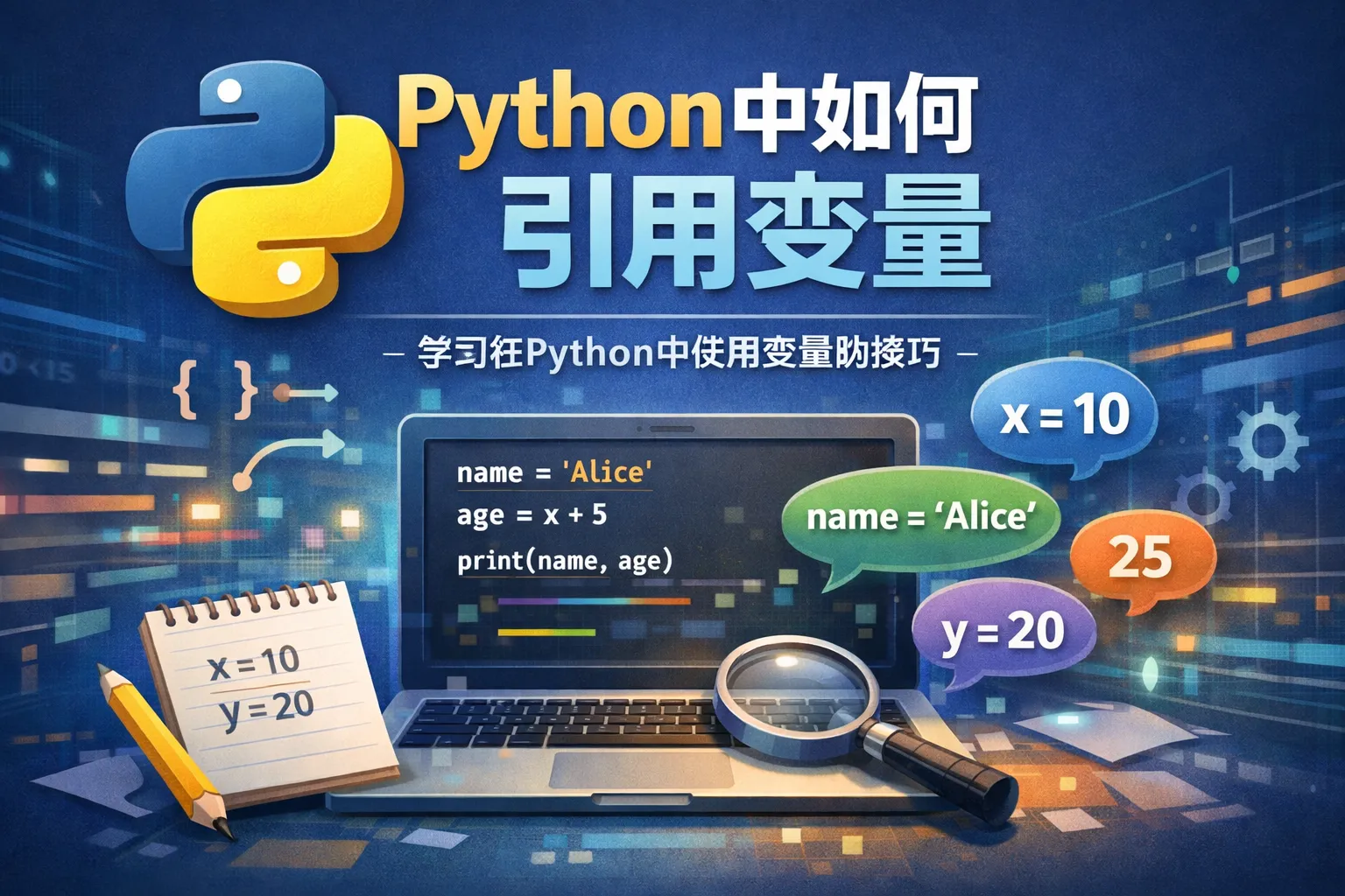 python中如何引用变量