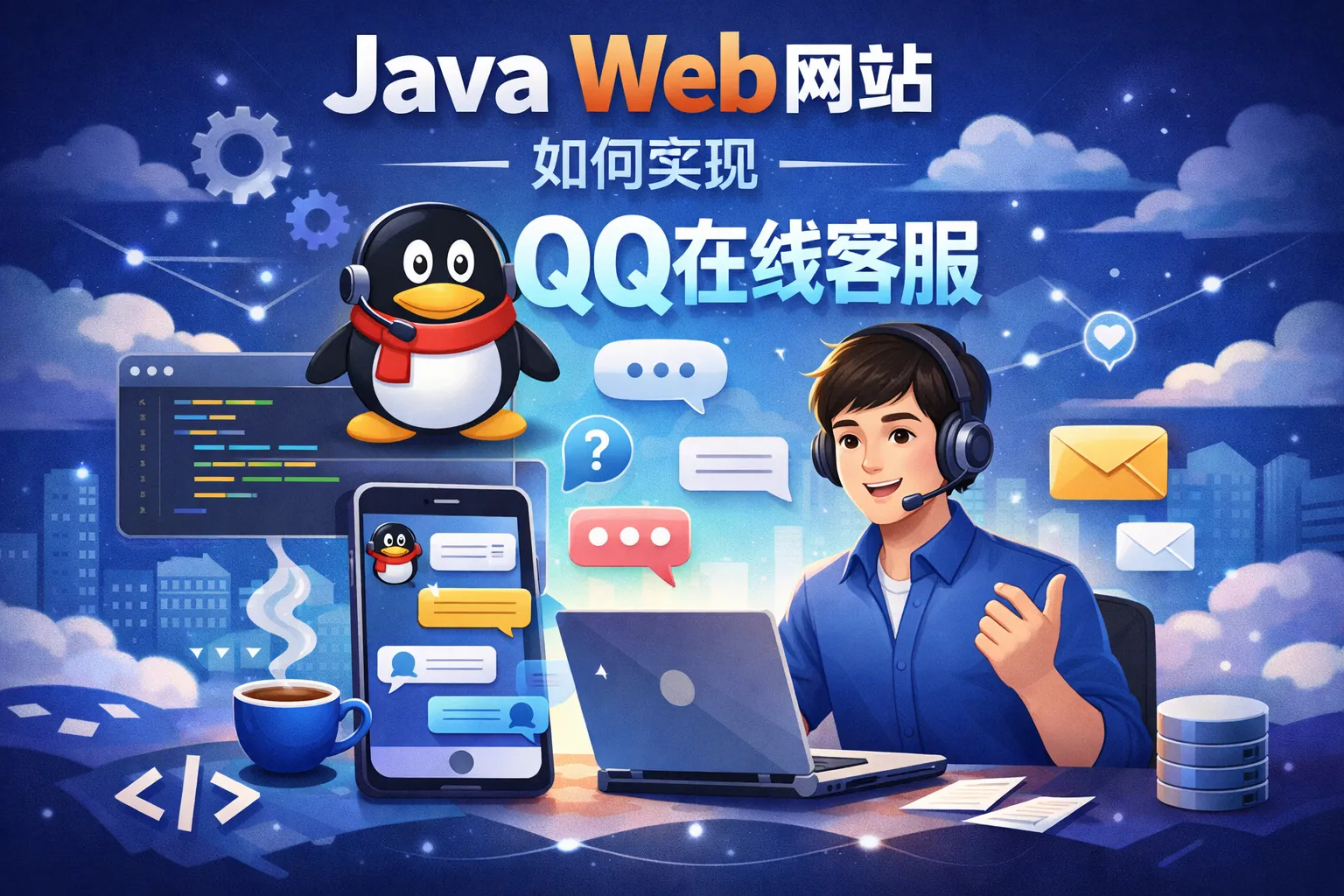 java web网站如何实现qq在线客服