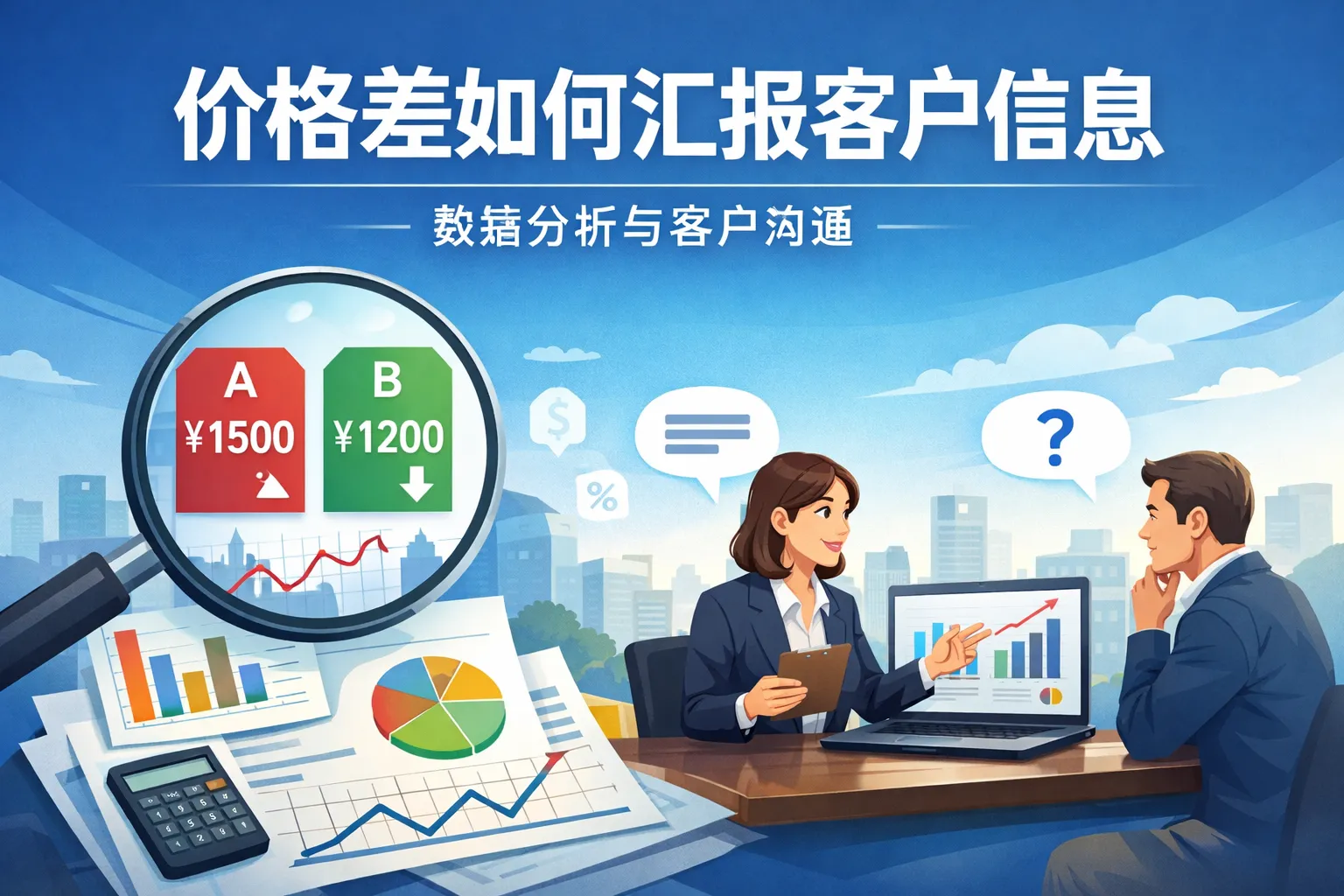 价格差如何汇报客户信息