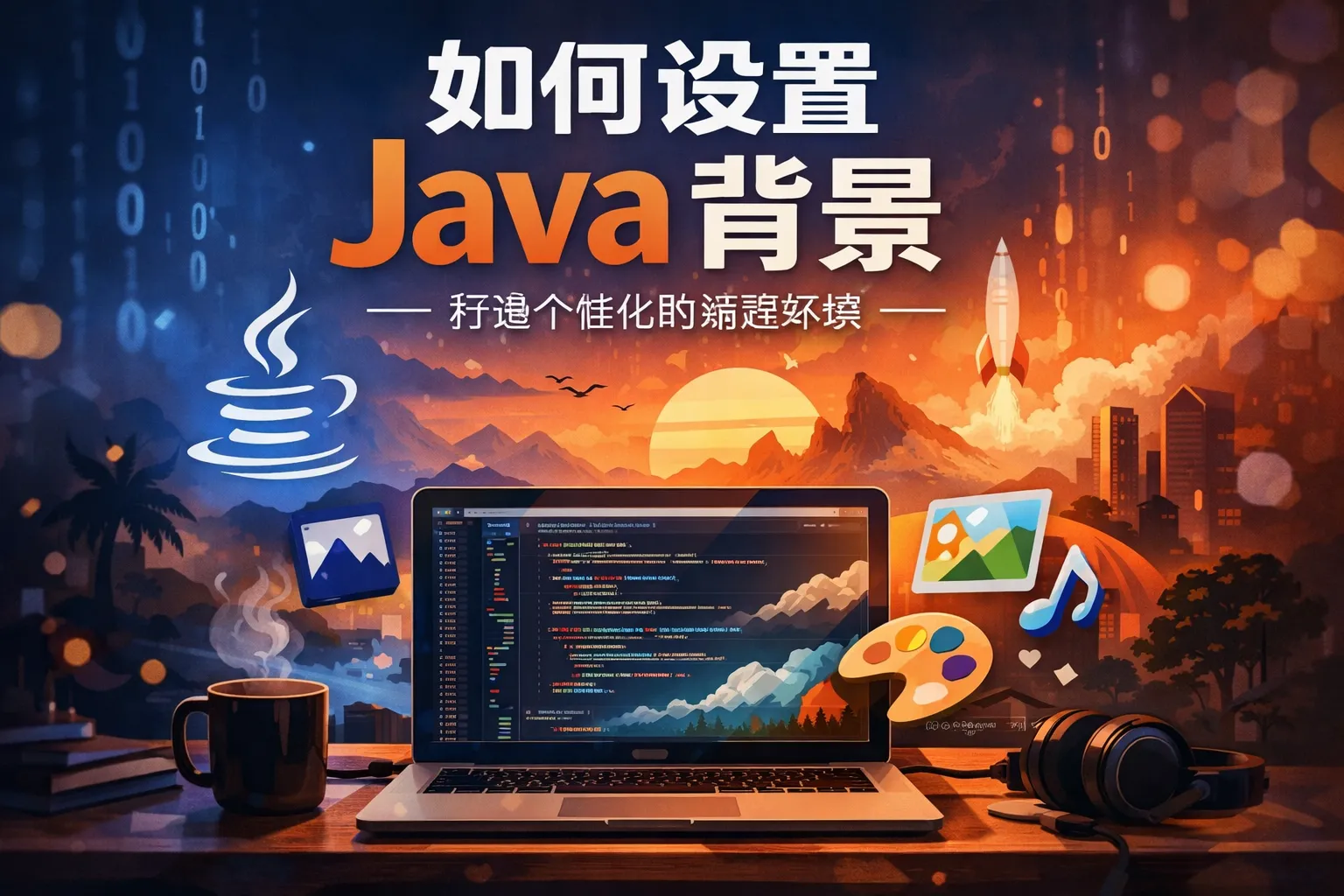 如何设置java背景