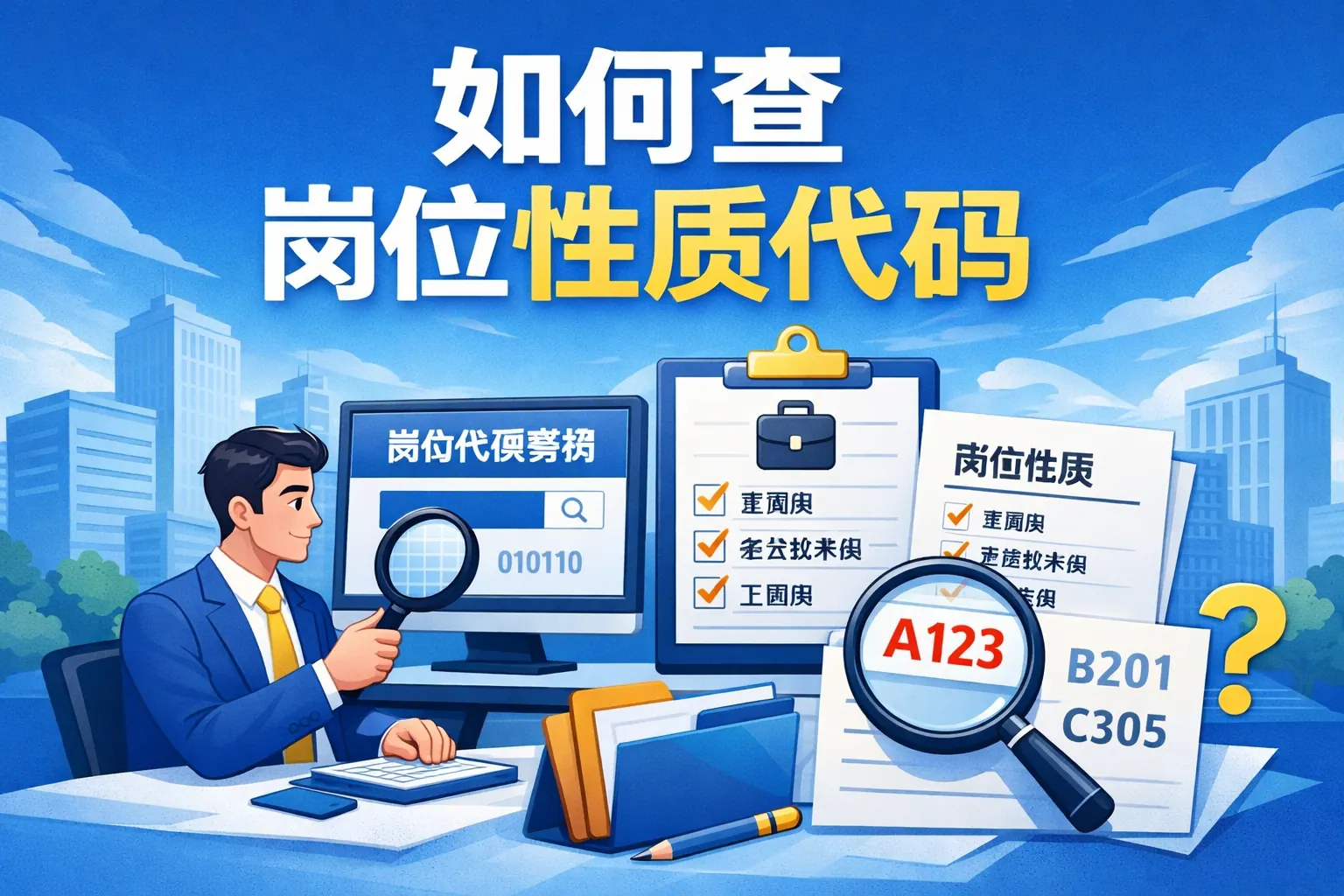 如何查岗位性质代码