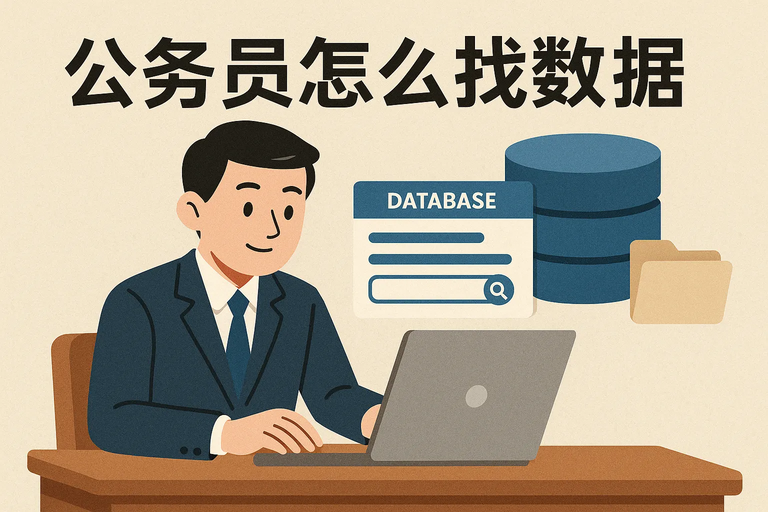 公务员怎么找数据库