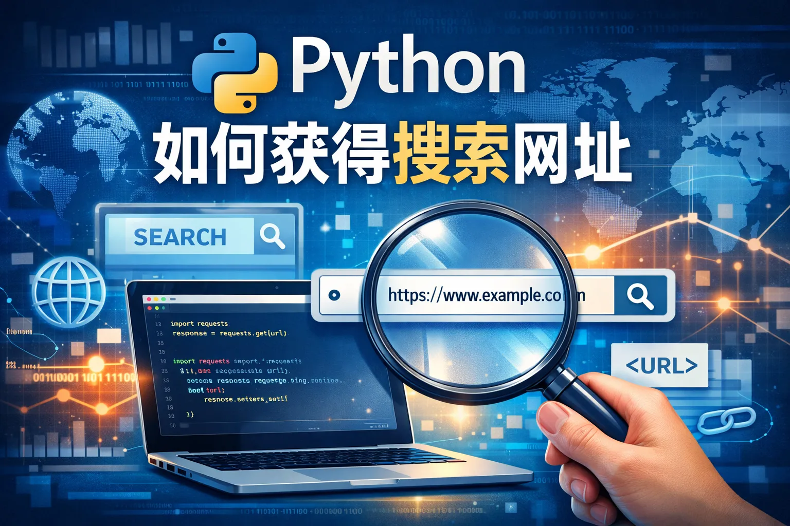 python如何获得搜索网址