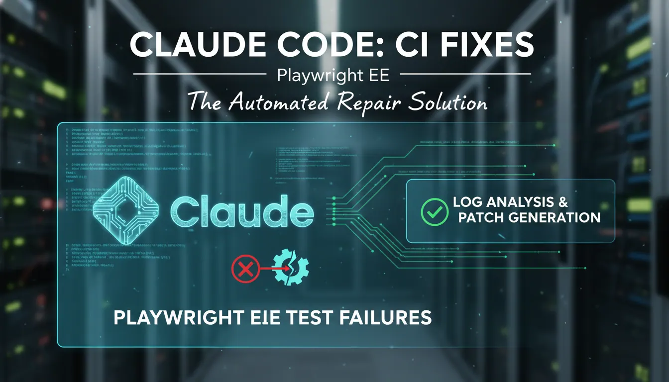Claude Code 怎么修复 Playwright E2E 测试项目的 CI 失败？日志分析和补丁生成方法