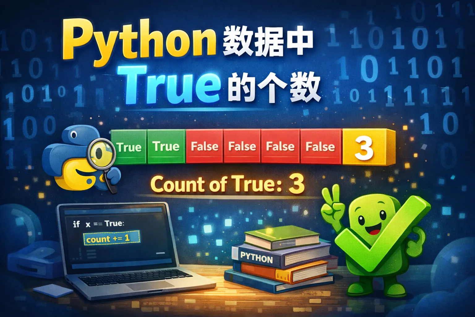 python数组中true的个数
