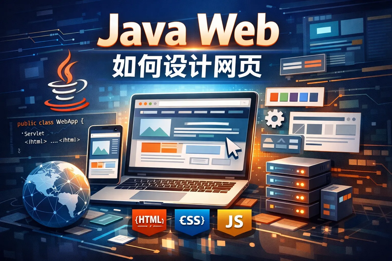 java web 如何设计网页