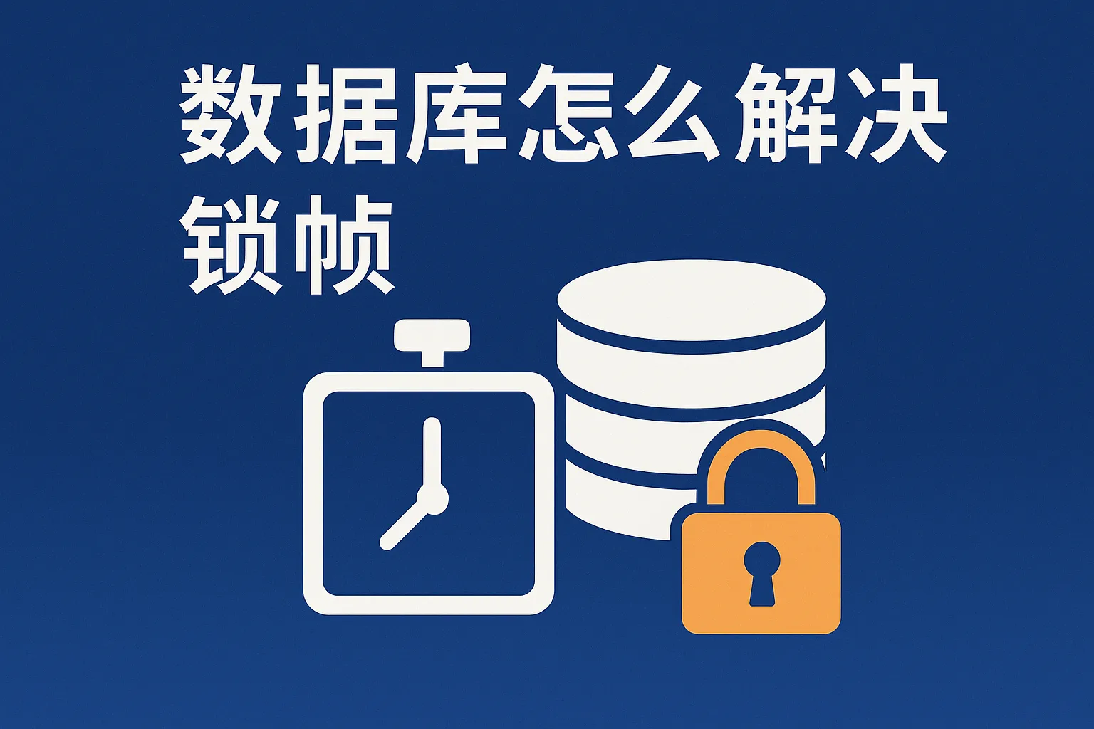 数据库怎么解决锁帧