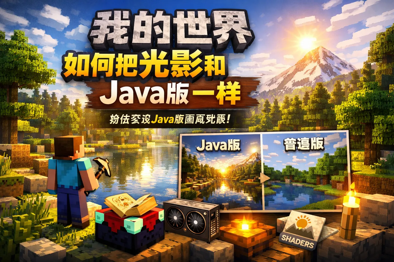 我的世界如何把光影和java版一样