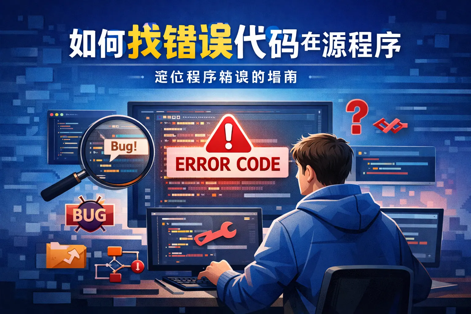 如何找错误代码在源程序