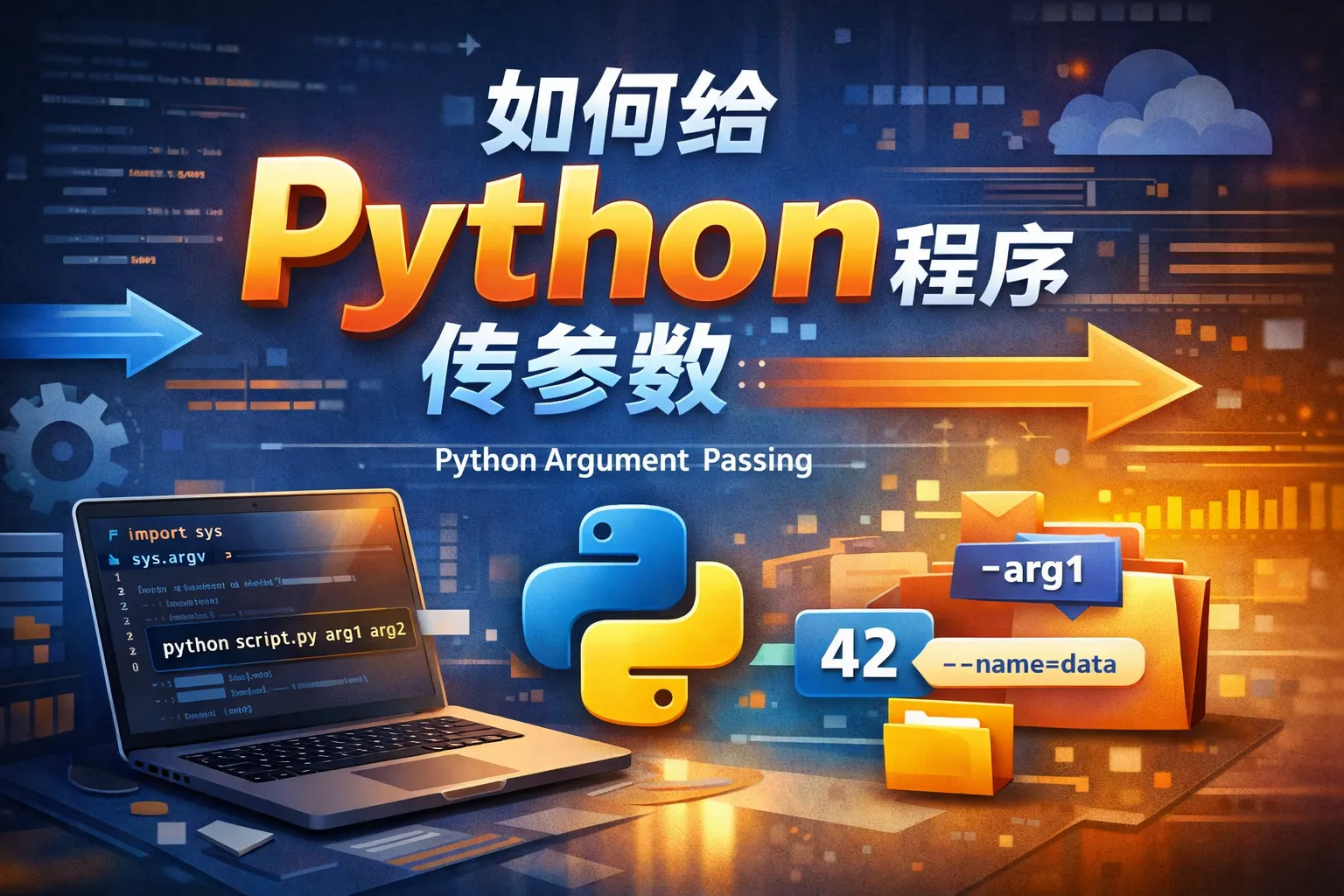 如何给python程序传参数
