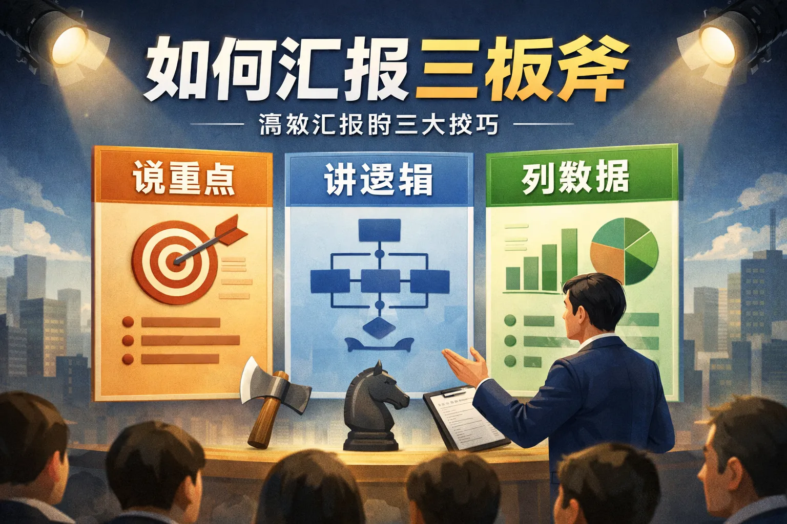 如何汇报三板斧