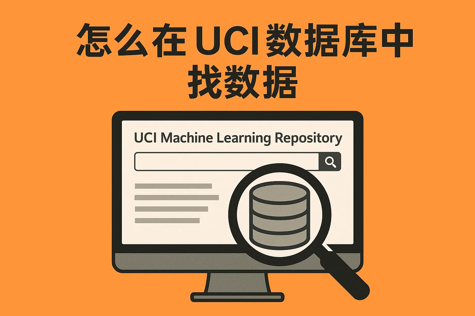 怎么在uci数据库中找数据库