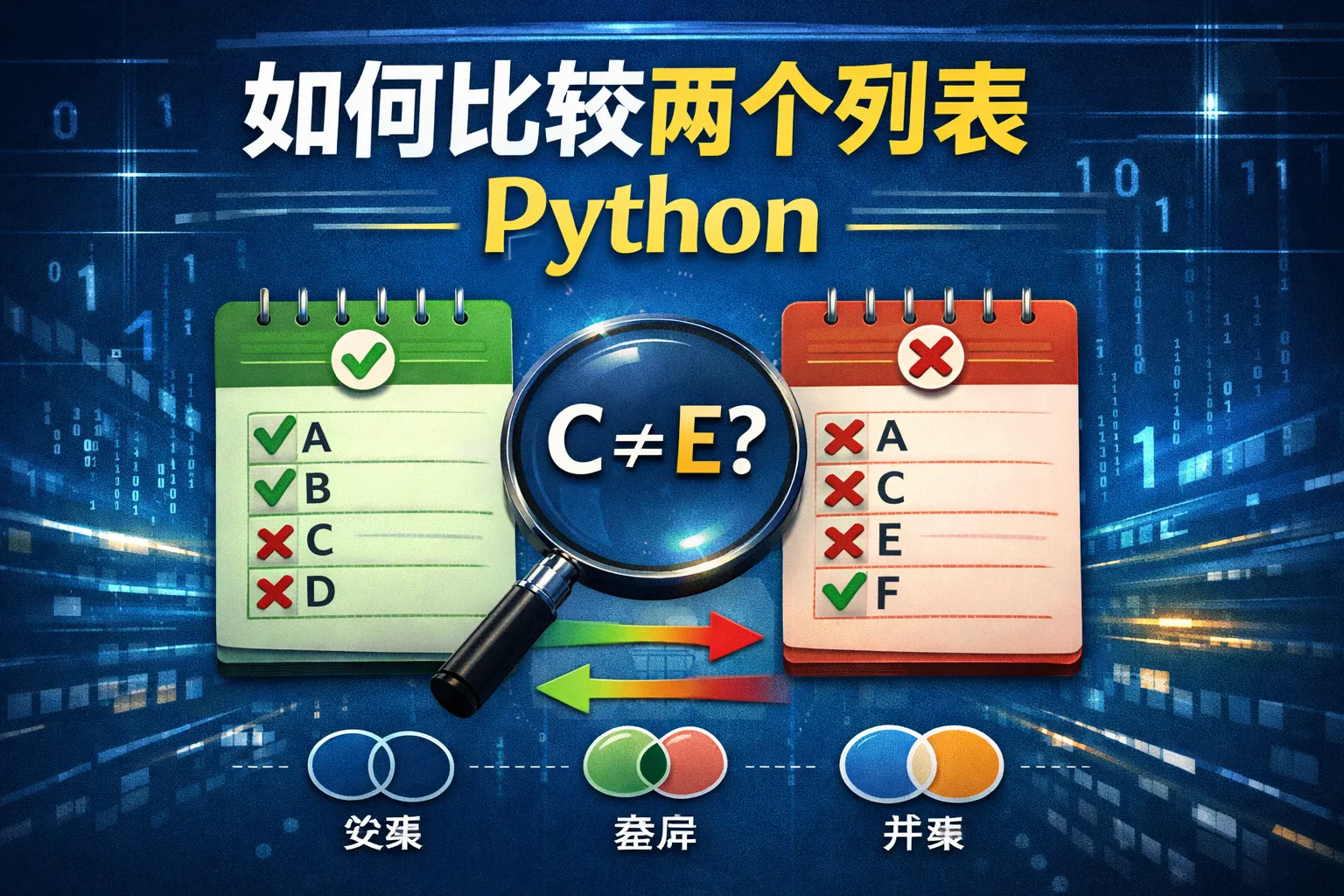 如何比较两个列表python