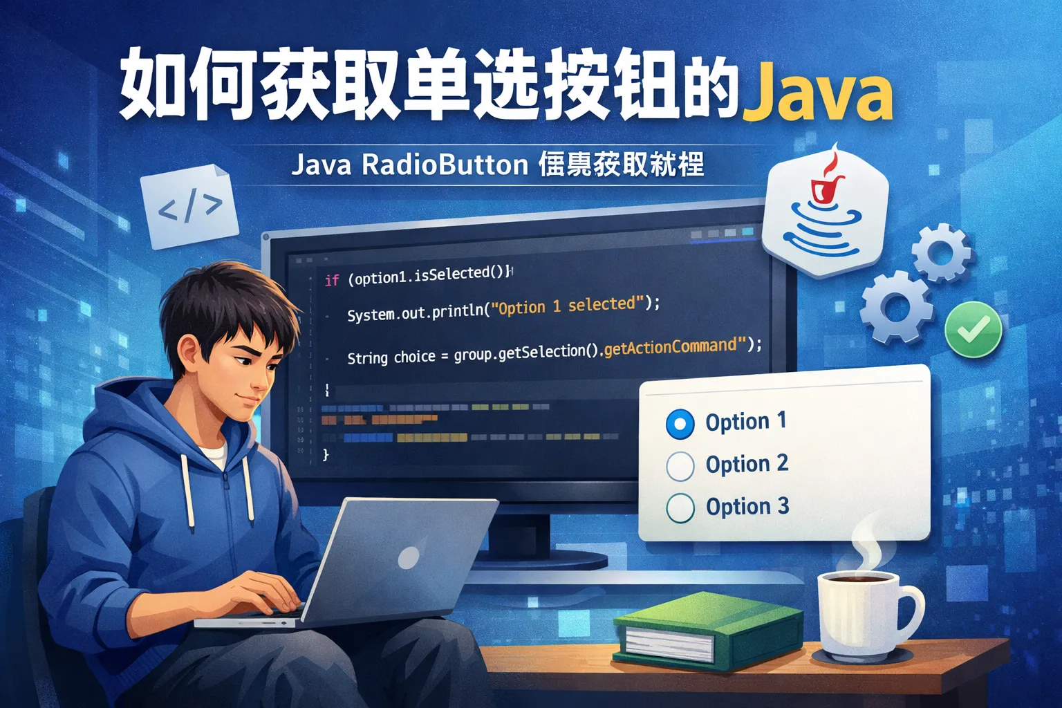 如何获取单选按钮的信息java