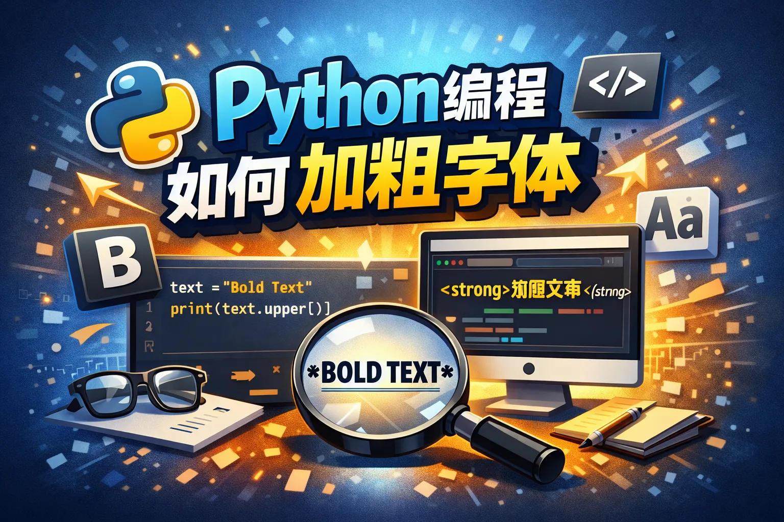 python编程如何加粗字体