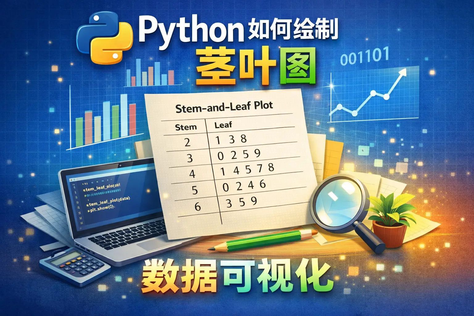 python如何绘制茎叶图