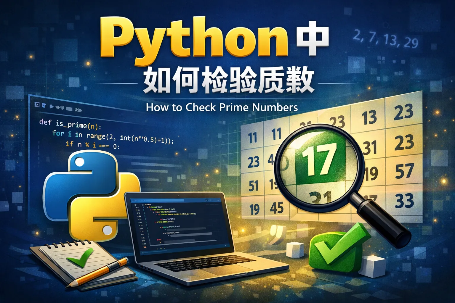 python 中如何检验质数