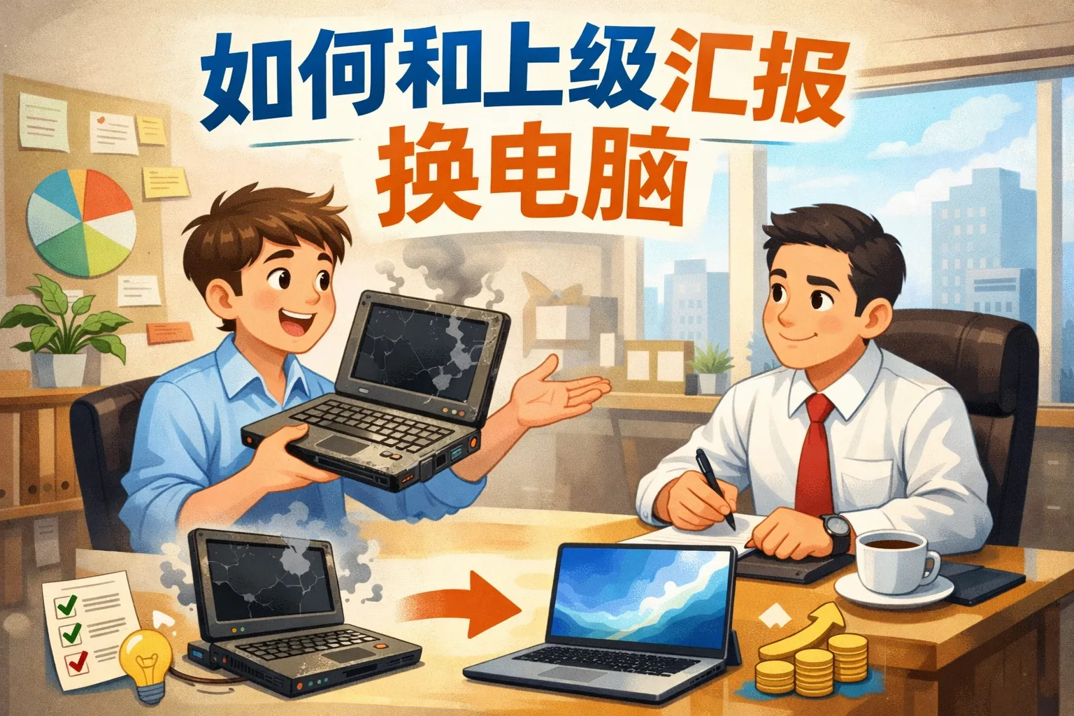 如何和上级汇报换电脑