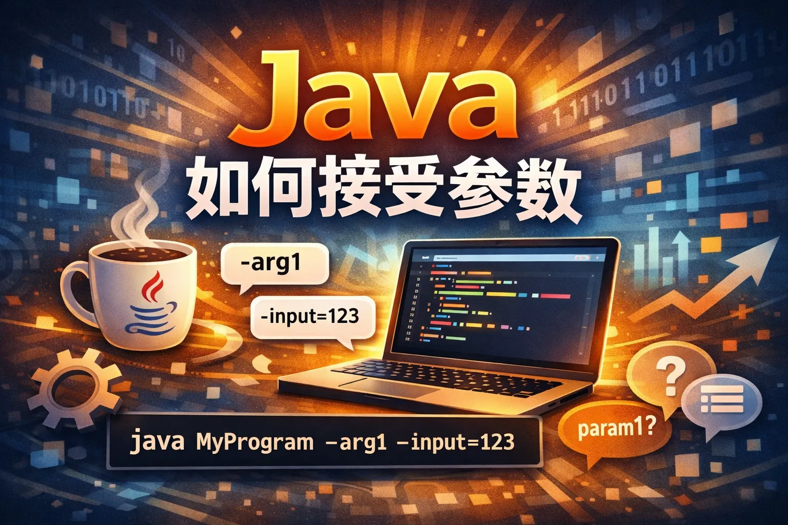 java如何接受参数