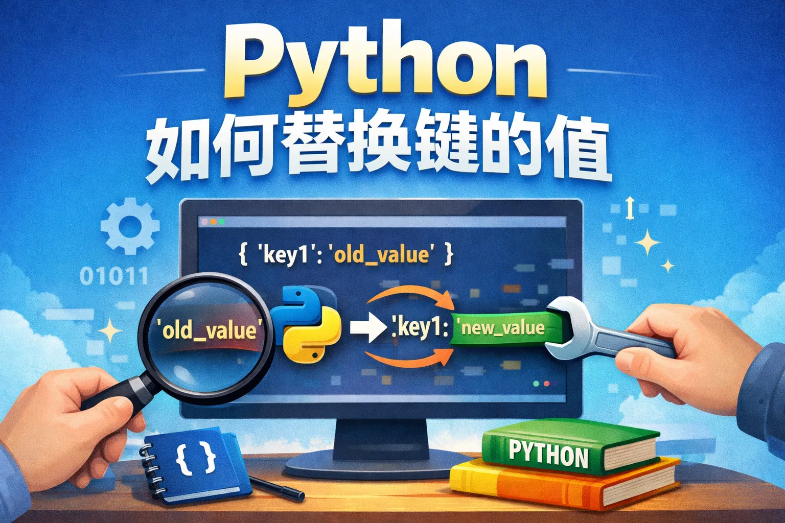 python 如何替换键的值