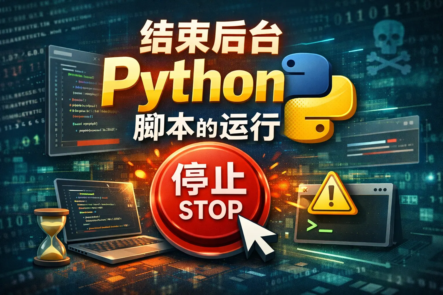 结束后台Python脚本的运行