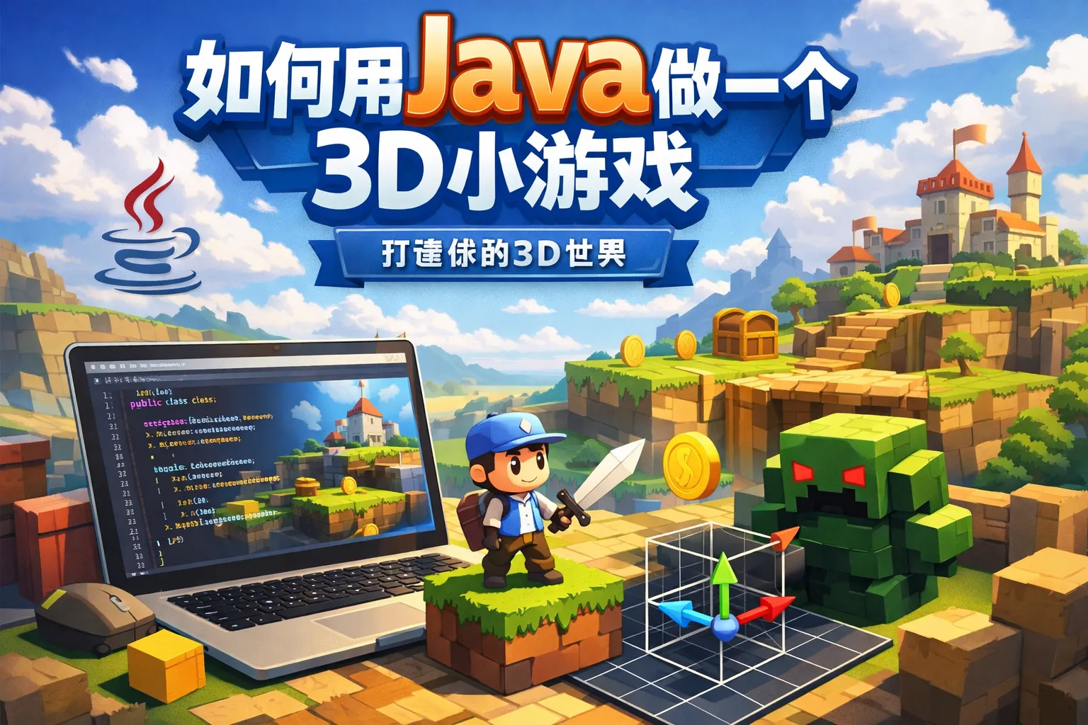 如何用java做一个3d小游戏
