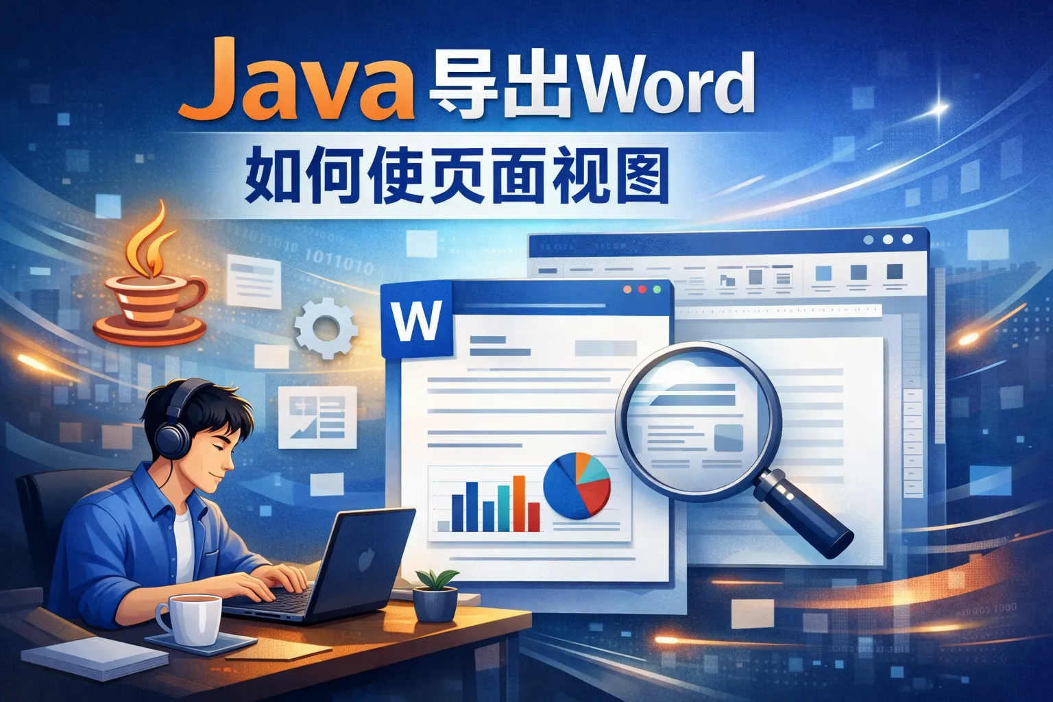 java导出word如何使页面视图