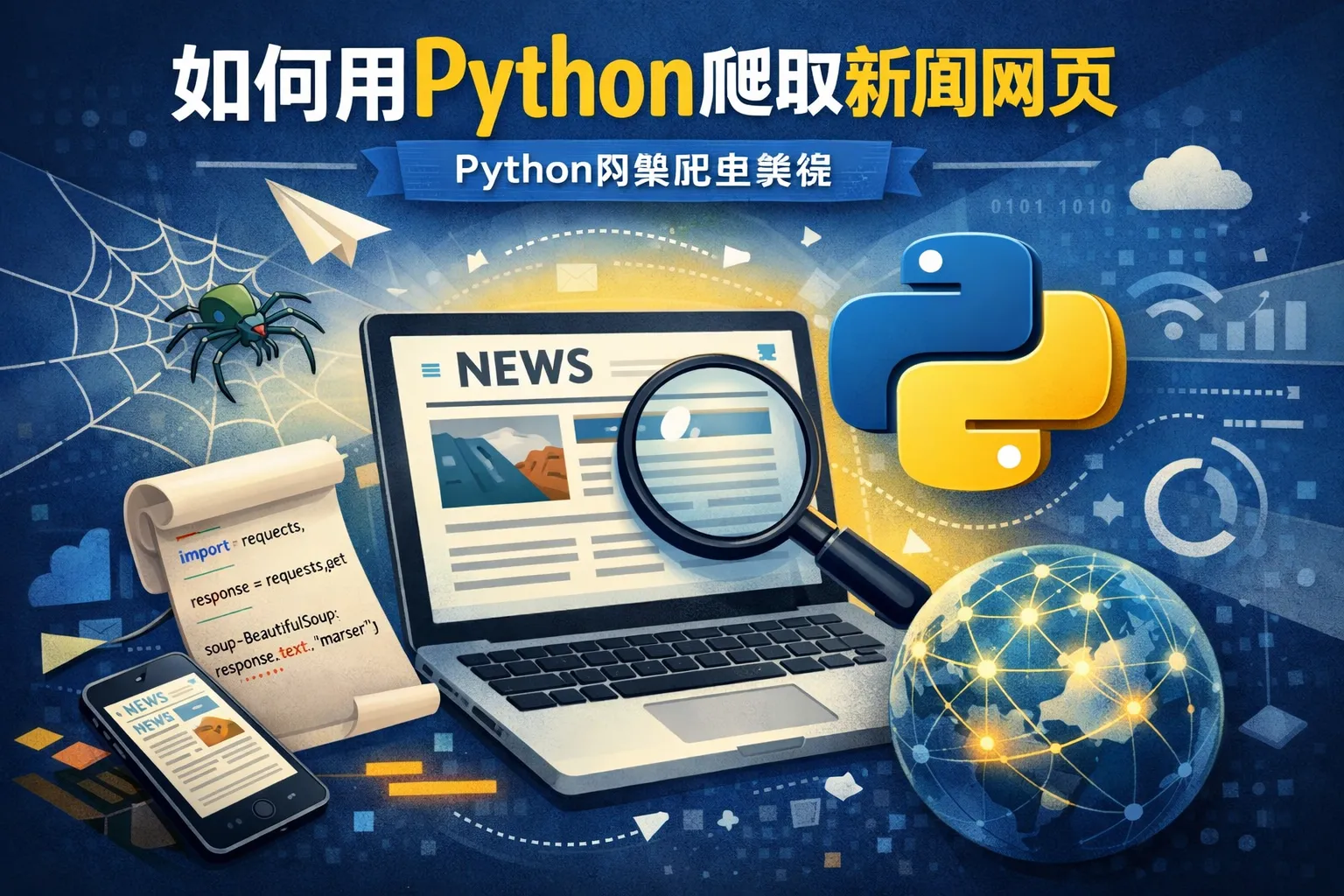 如何用python爬取新闻网页