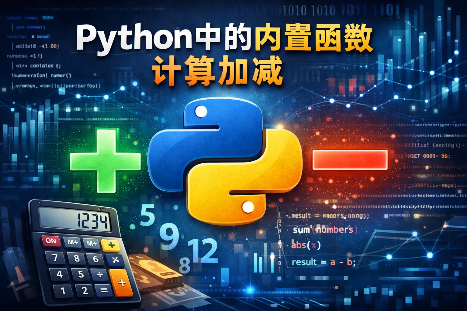 python中的内置函数计算加减