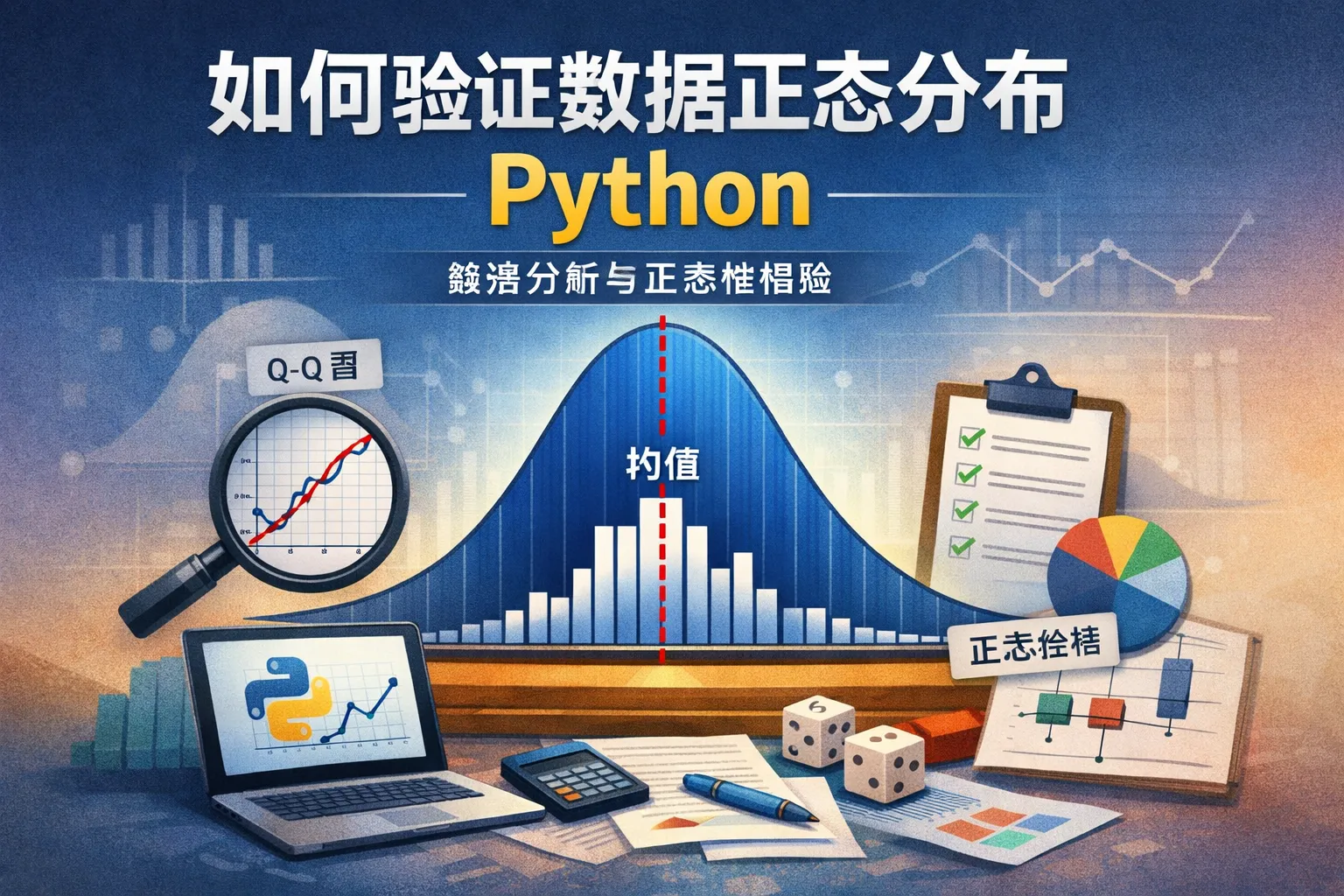 如何验证数据正态分布python