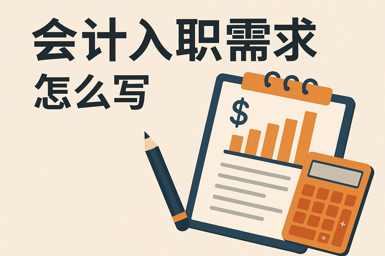 会计入职需求怎么写