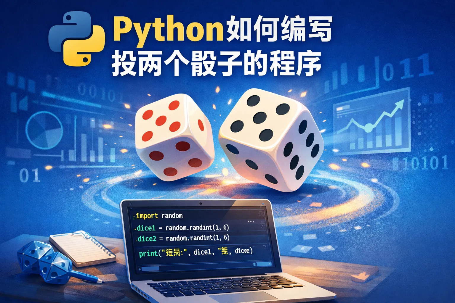 python如何编写投两个骰子的程序