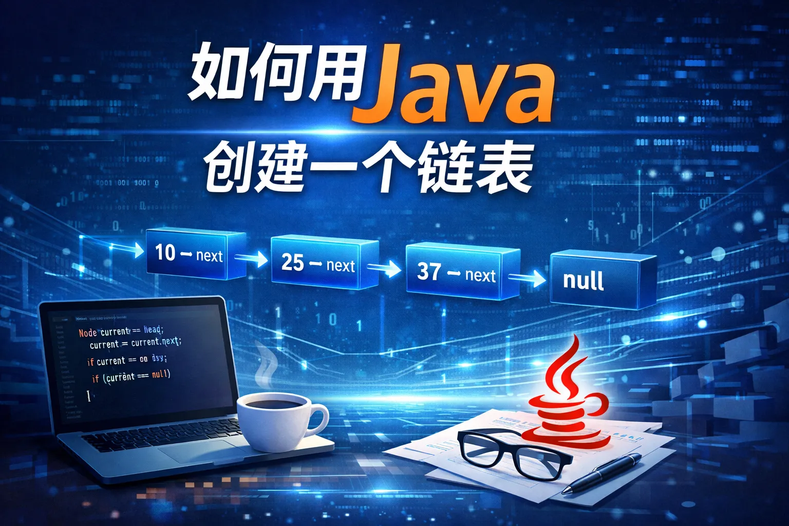 如何用java创建一个链表