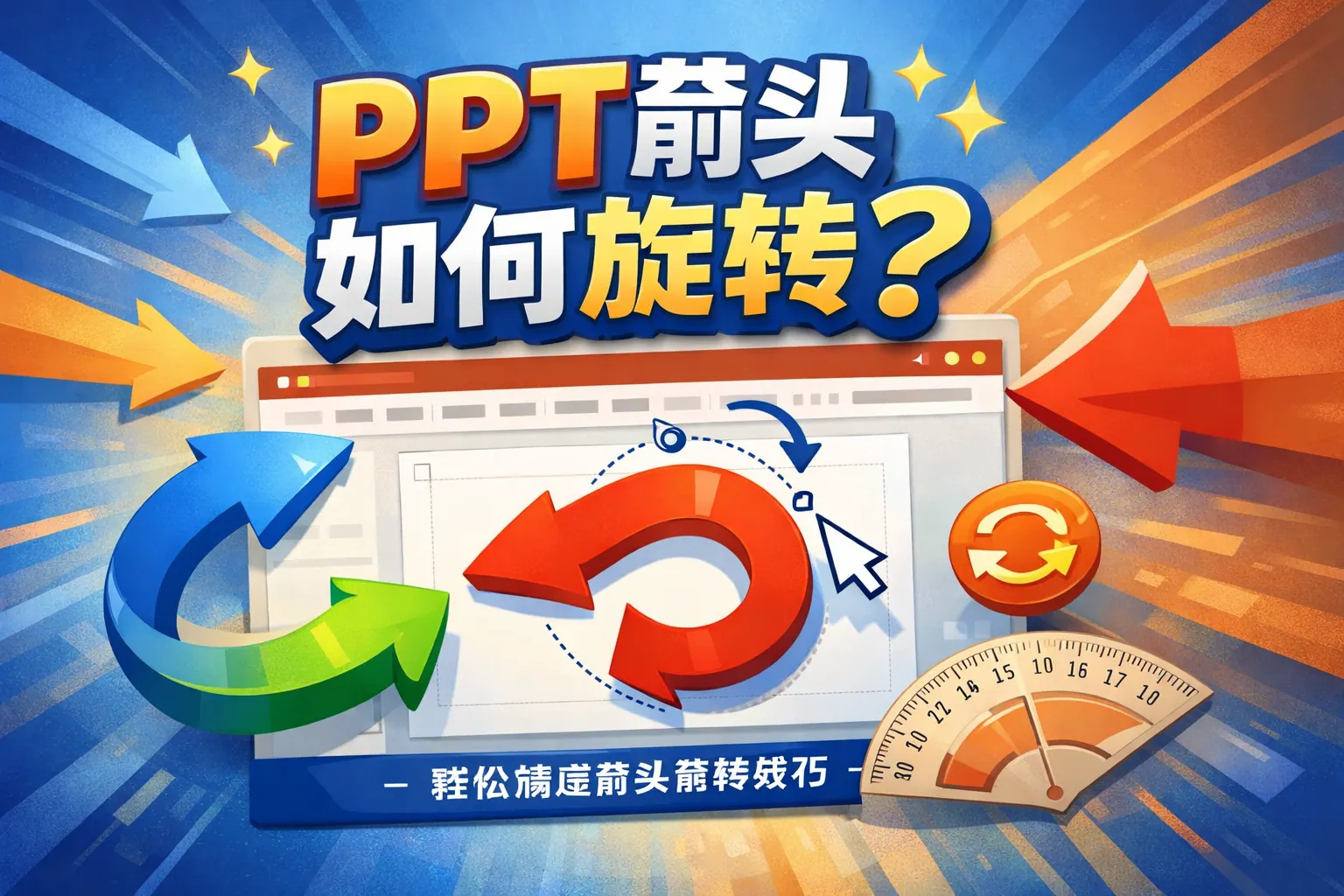ppt剪头如何旋转