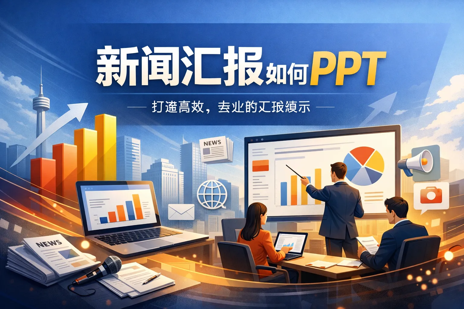 新闻汇报如何做ppt