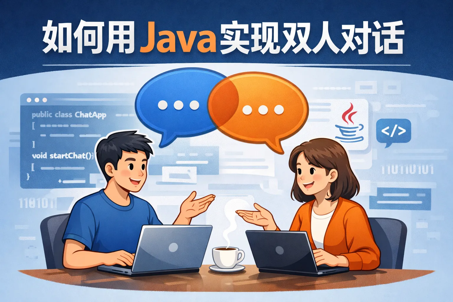 如何用java实现双人对话