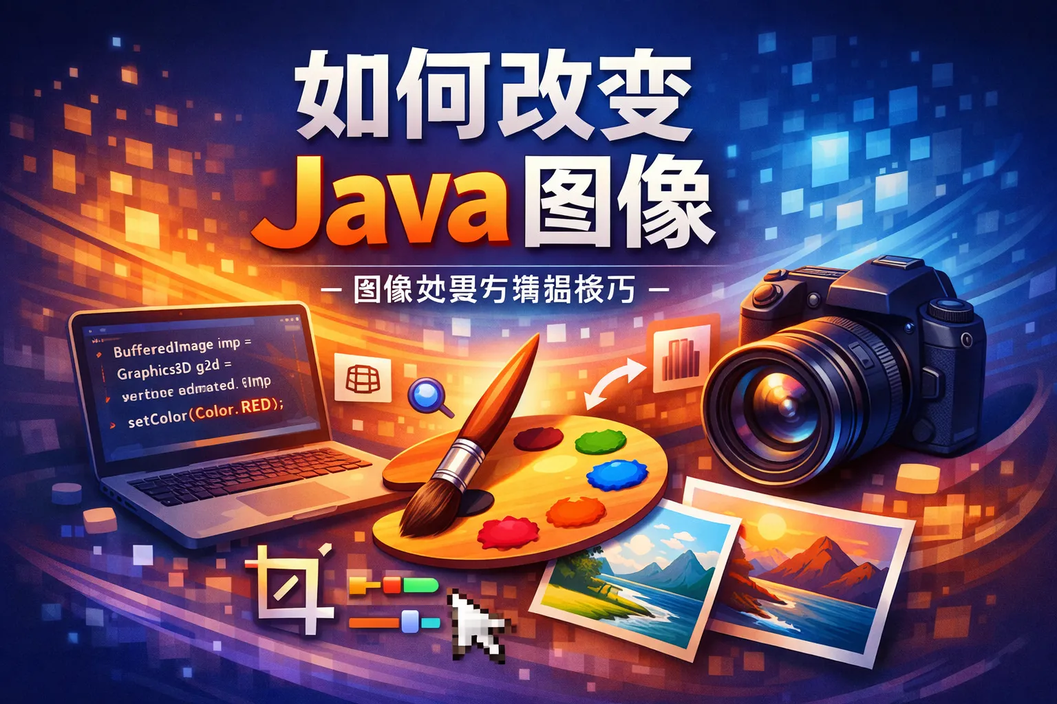 如何改变java图像