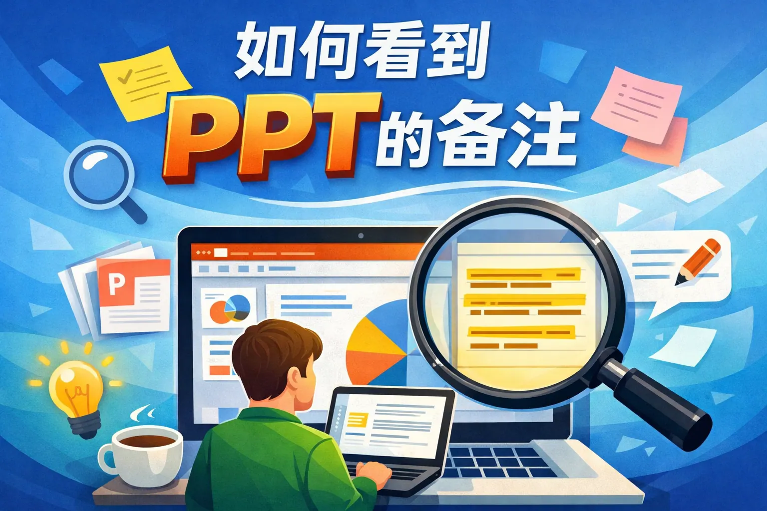 如何看到ppt的备注