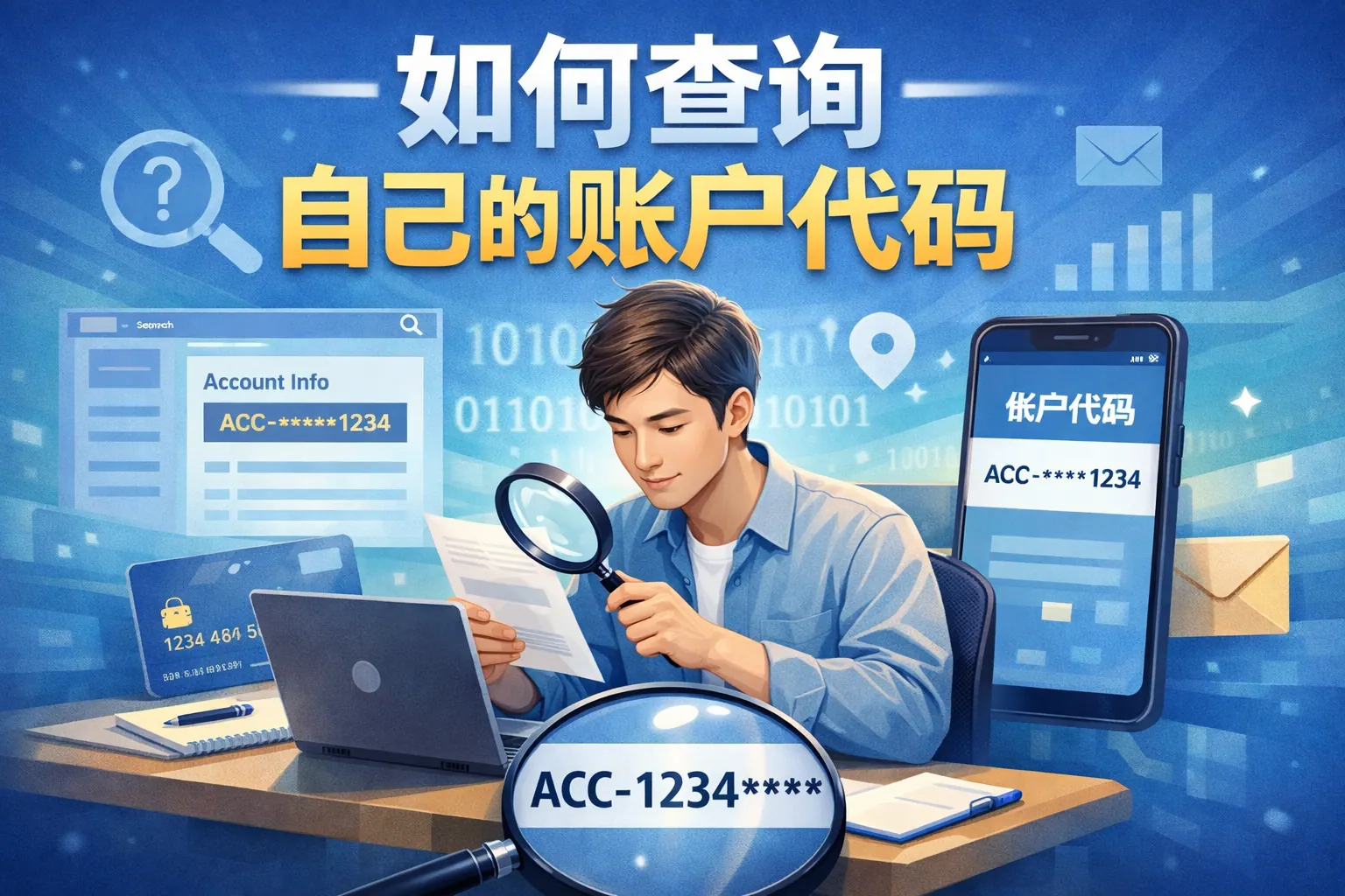 如何查询自已的帐户代码