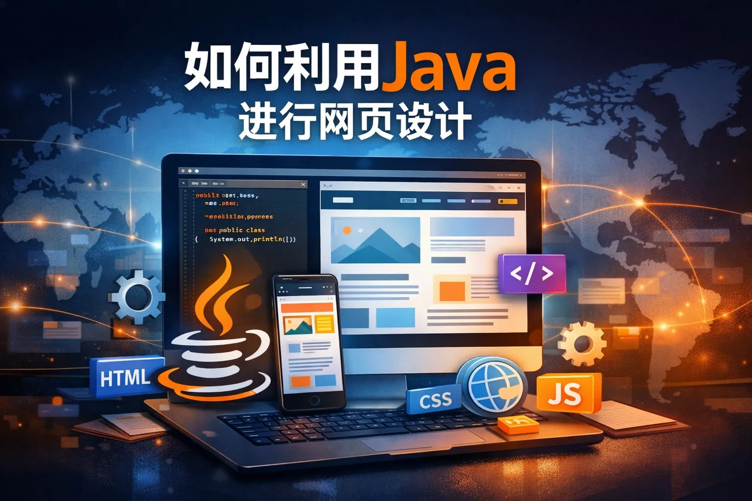 如何利用java进行网页设计