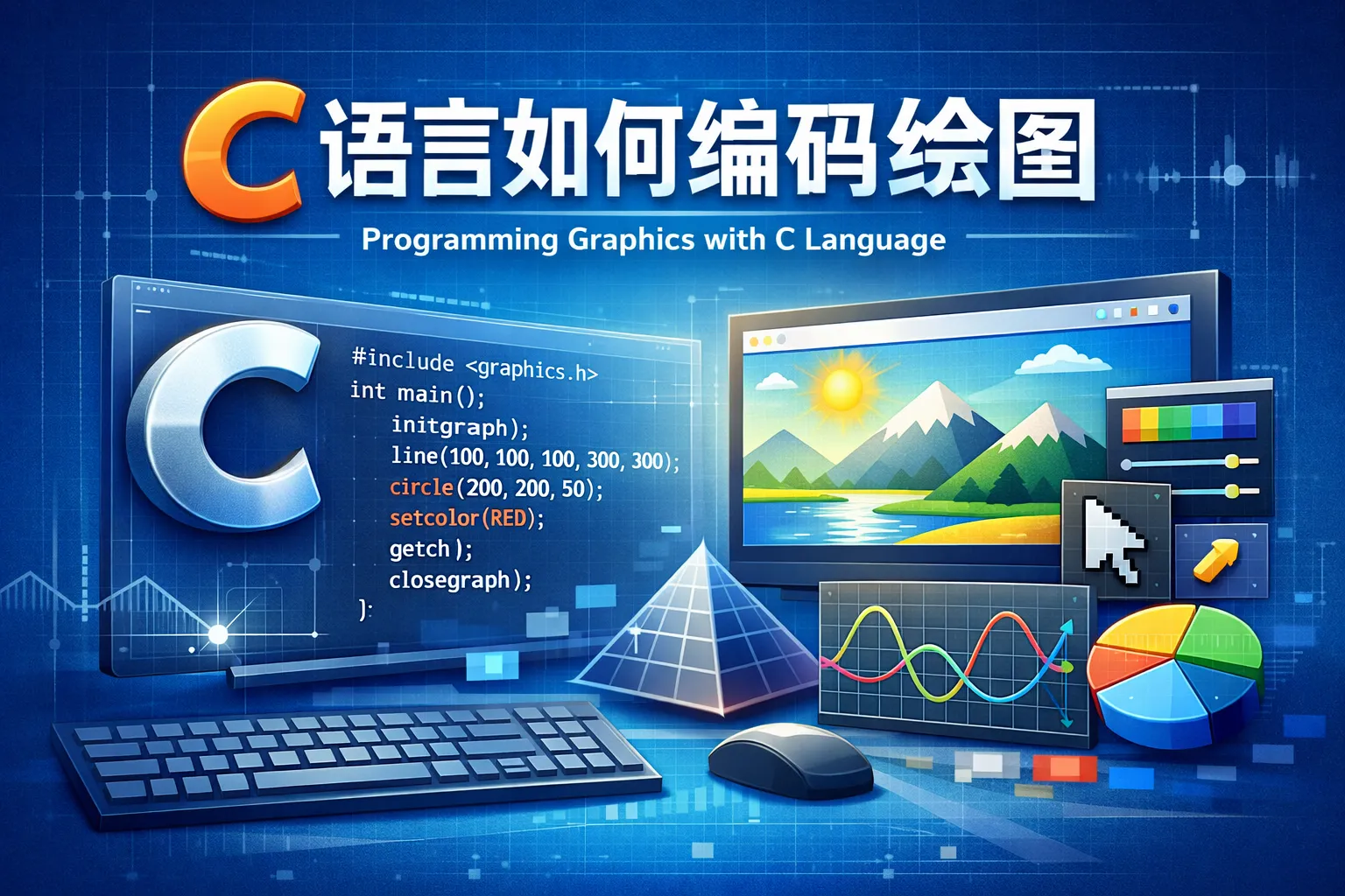 c语言如何编码绘图