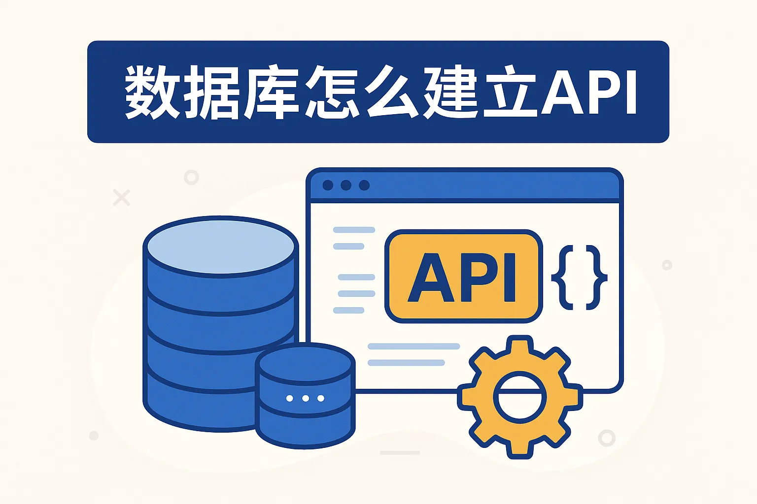数据库怎么建立api