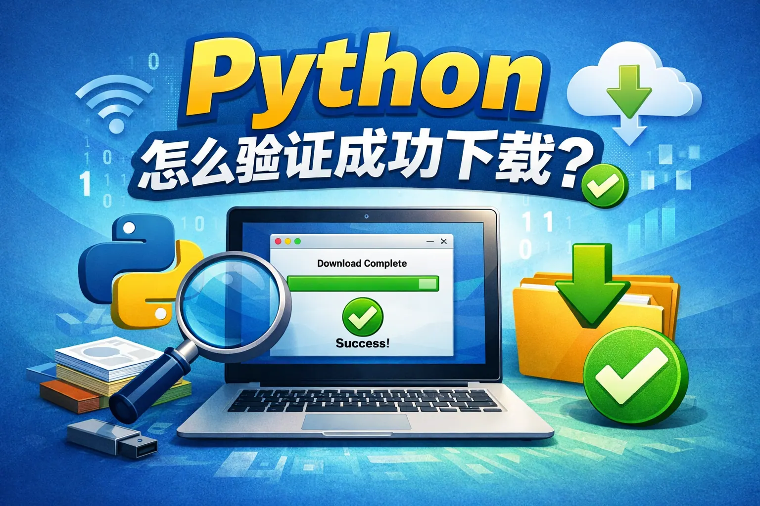 python怎么验证成功下载