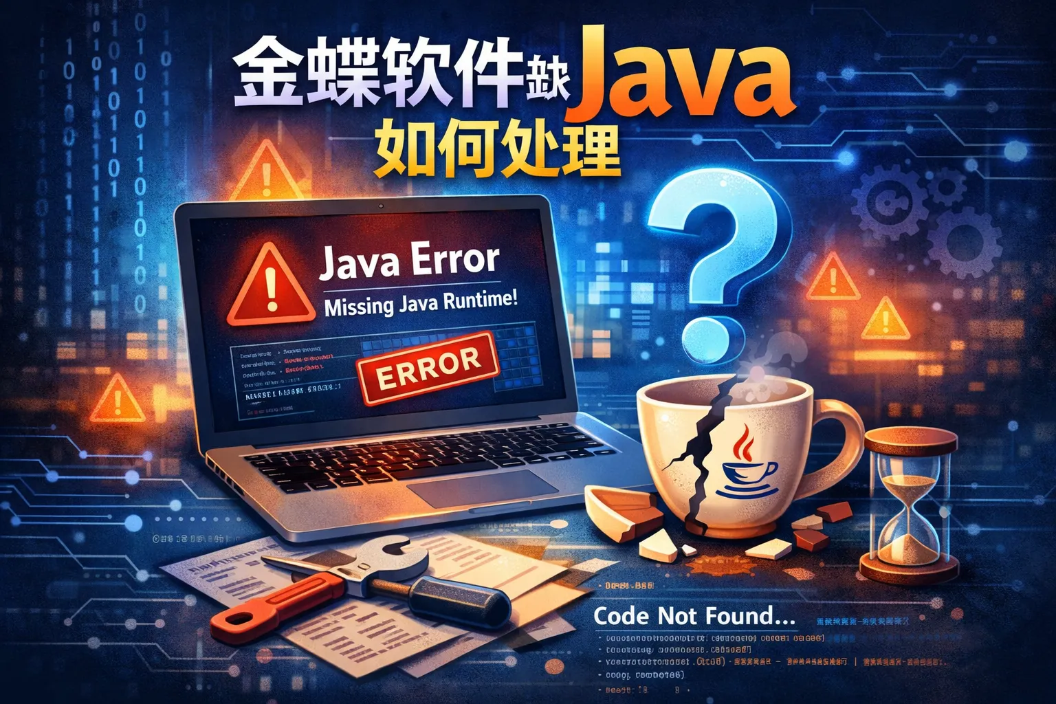 金蝶软件缺java如何处理