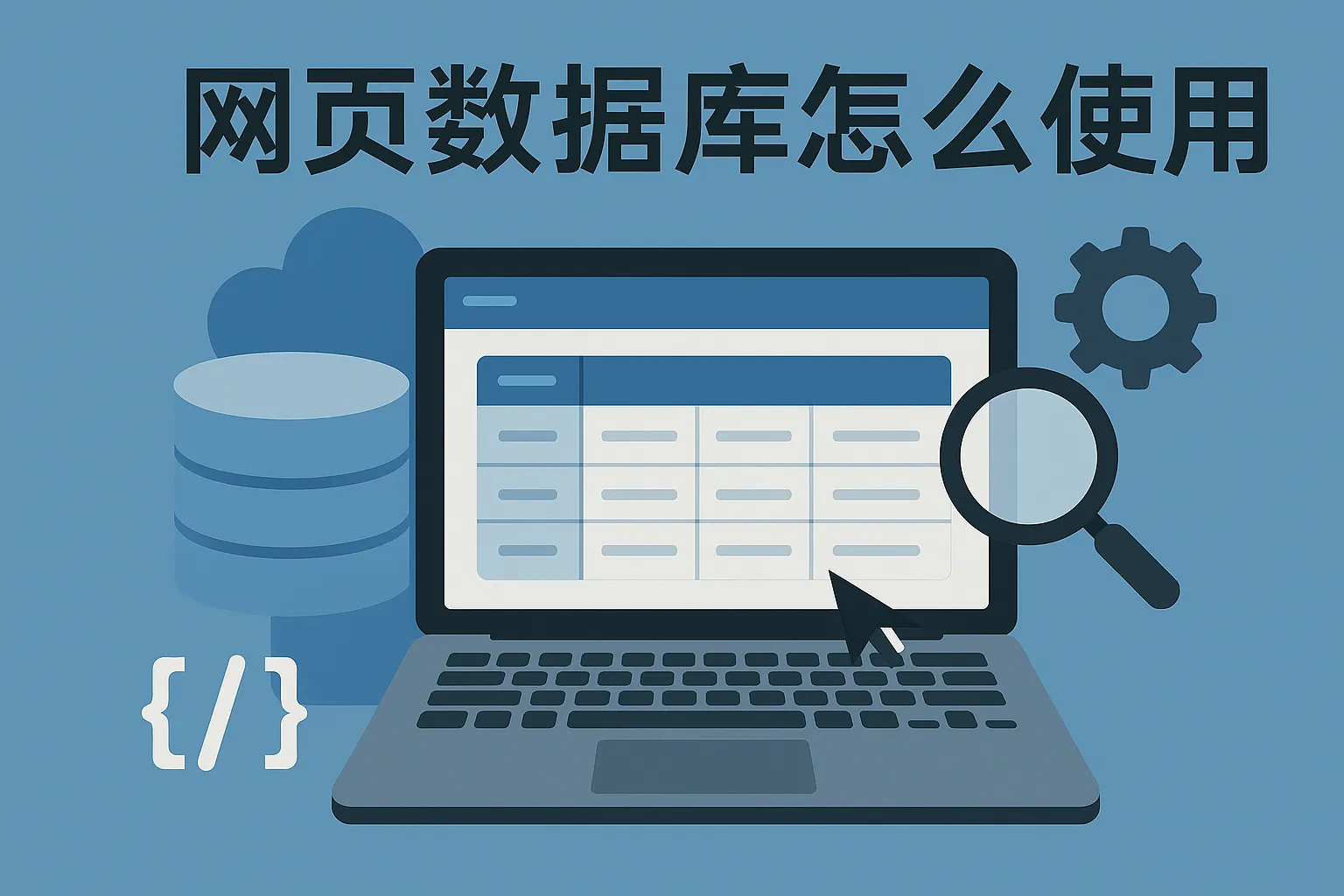 网页数据库怎么使用